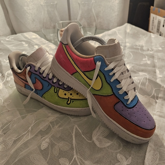 Mens Custom drip  Air Force 1 size 7.5 - Picture 2 of 16